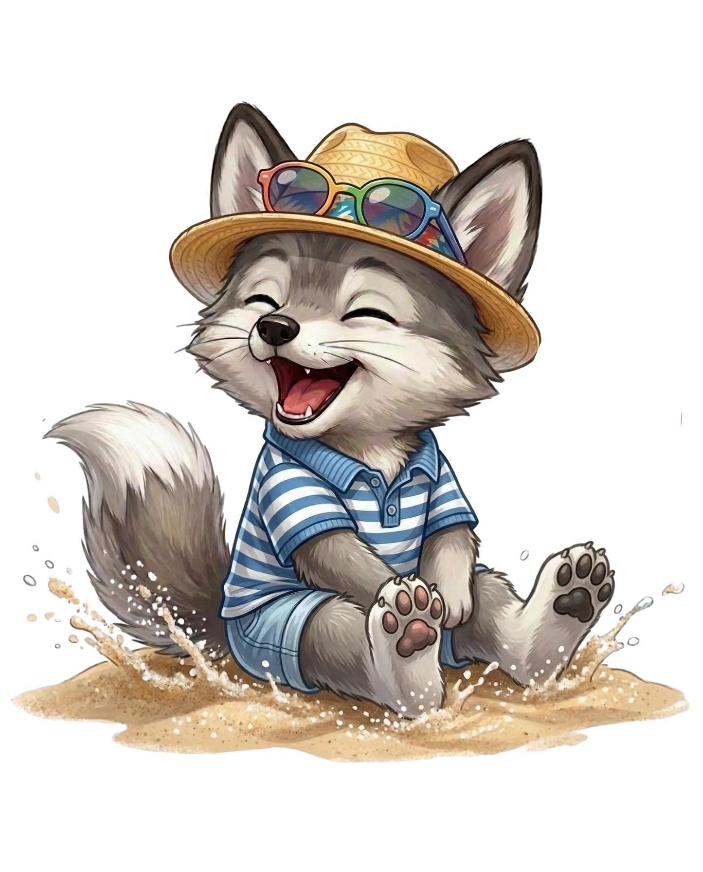 Summer Wolf mit Hut