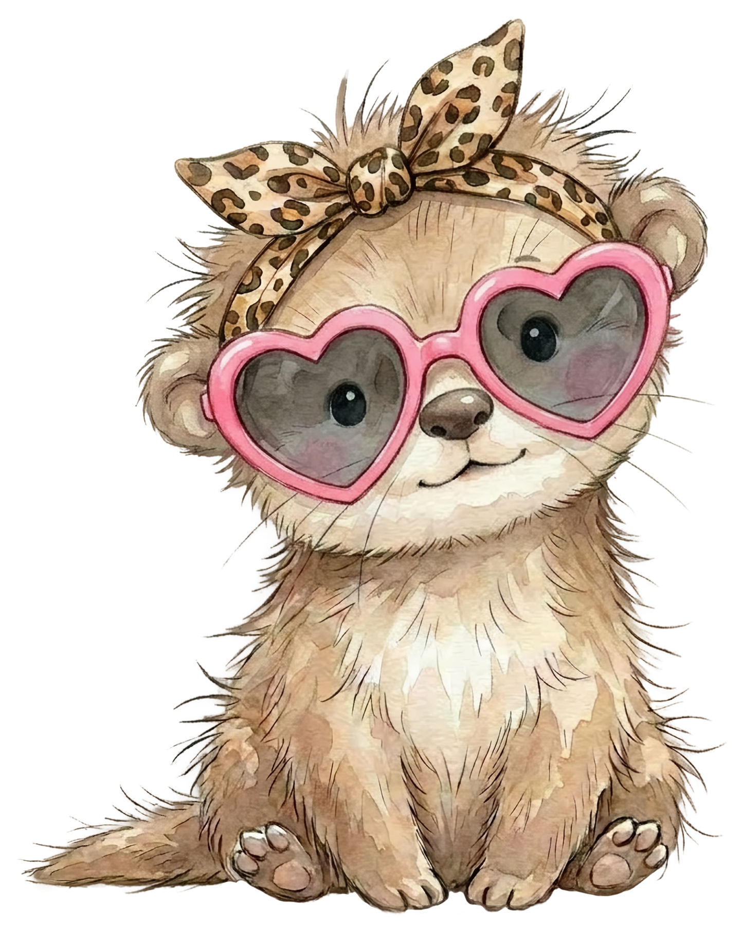 Ottermädchen mit Brille