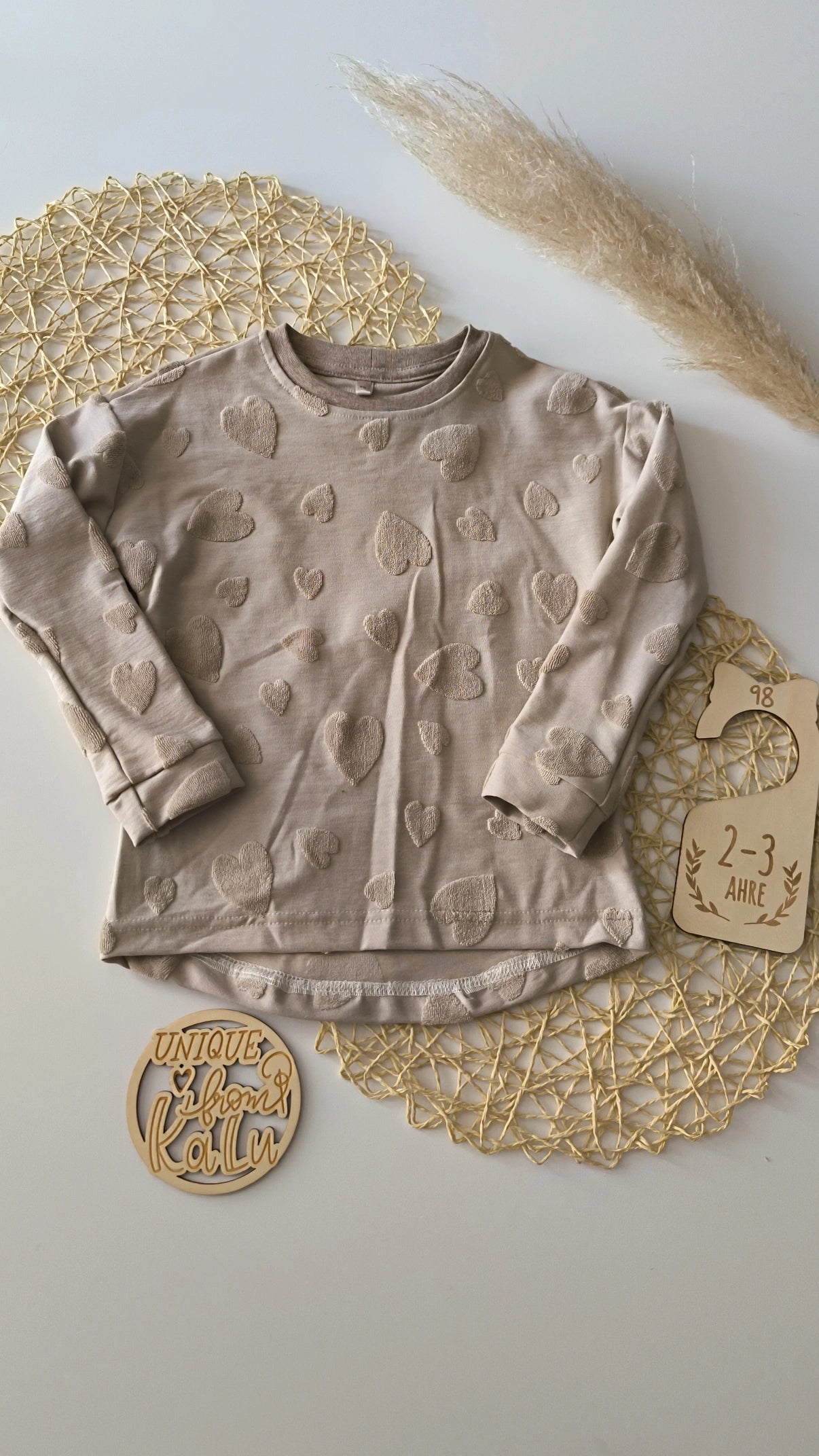 Longsleeve mit Herzen gr.98