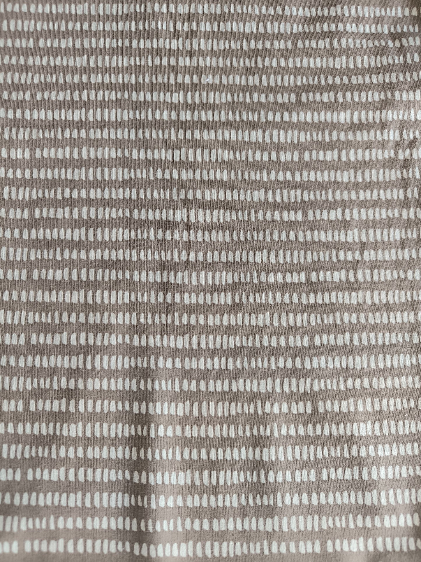 Jersey beige Mini Striche auf Braun