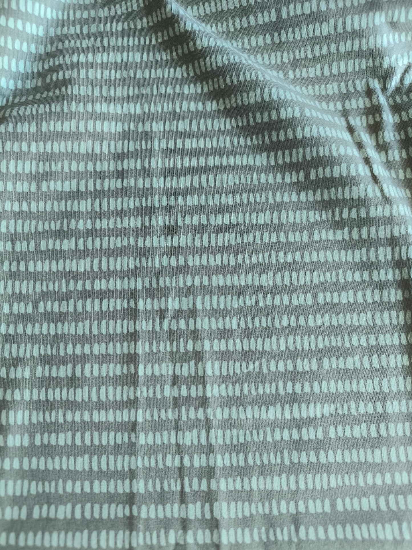 Jersey minte Mini Striche auf grau