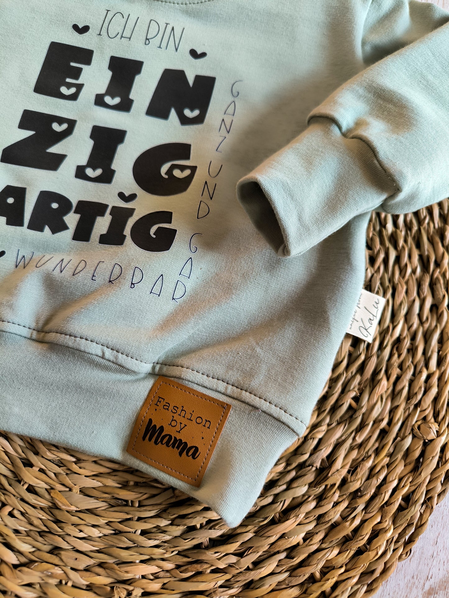 Basic Sweater mit passendem Bügelbild ab Gr. 56