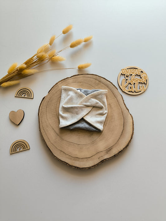 Haarband aus Lochstrickjersey