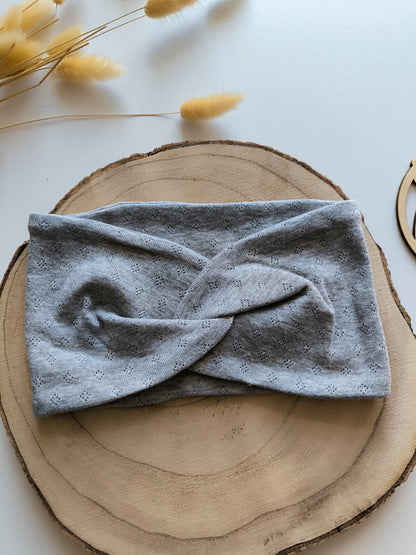 Haarband aus Lochstrickjersey