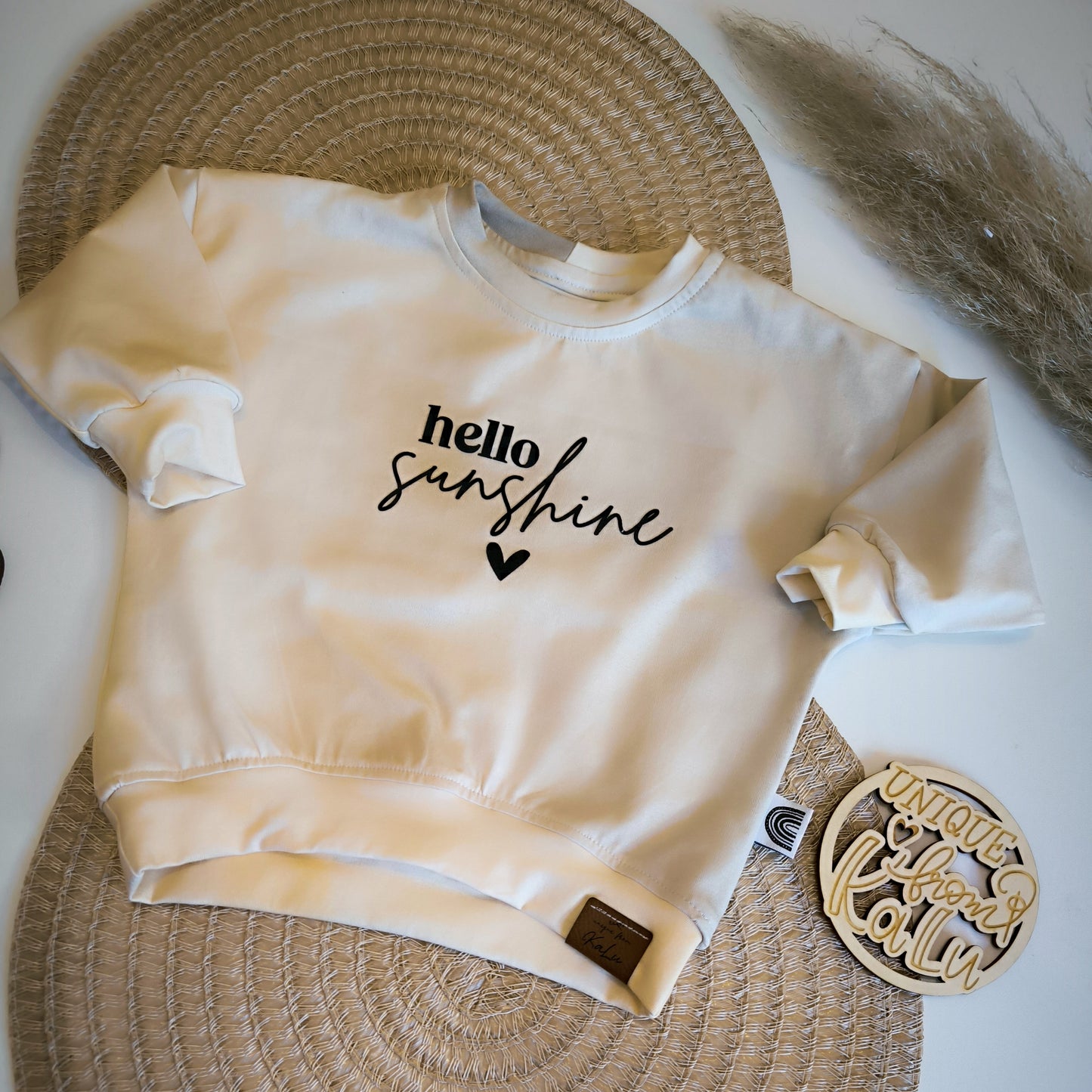 Statement Oversized Sweater mit Plott ab Gr. 56 -146