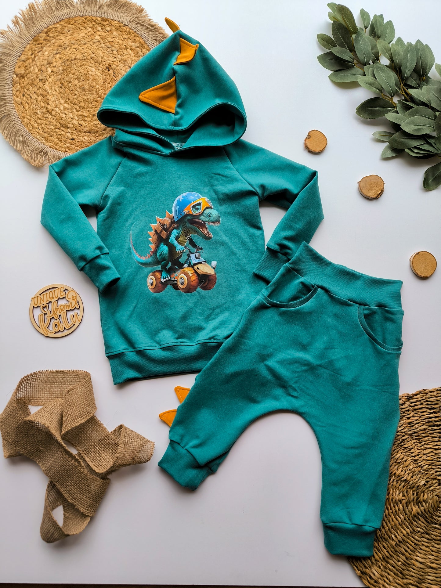 Dino Hoodie & Pumphosen Set gr. 74 - 140