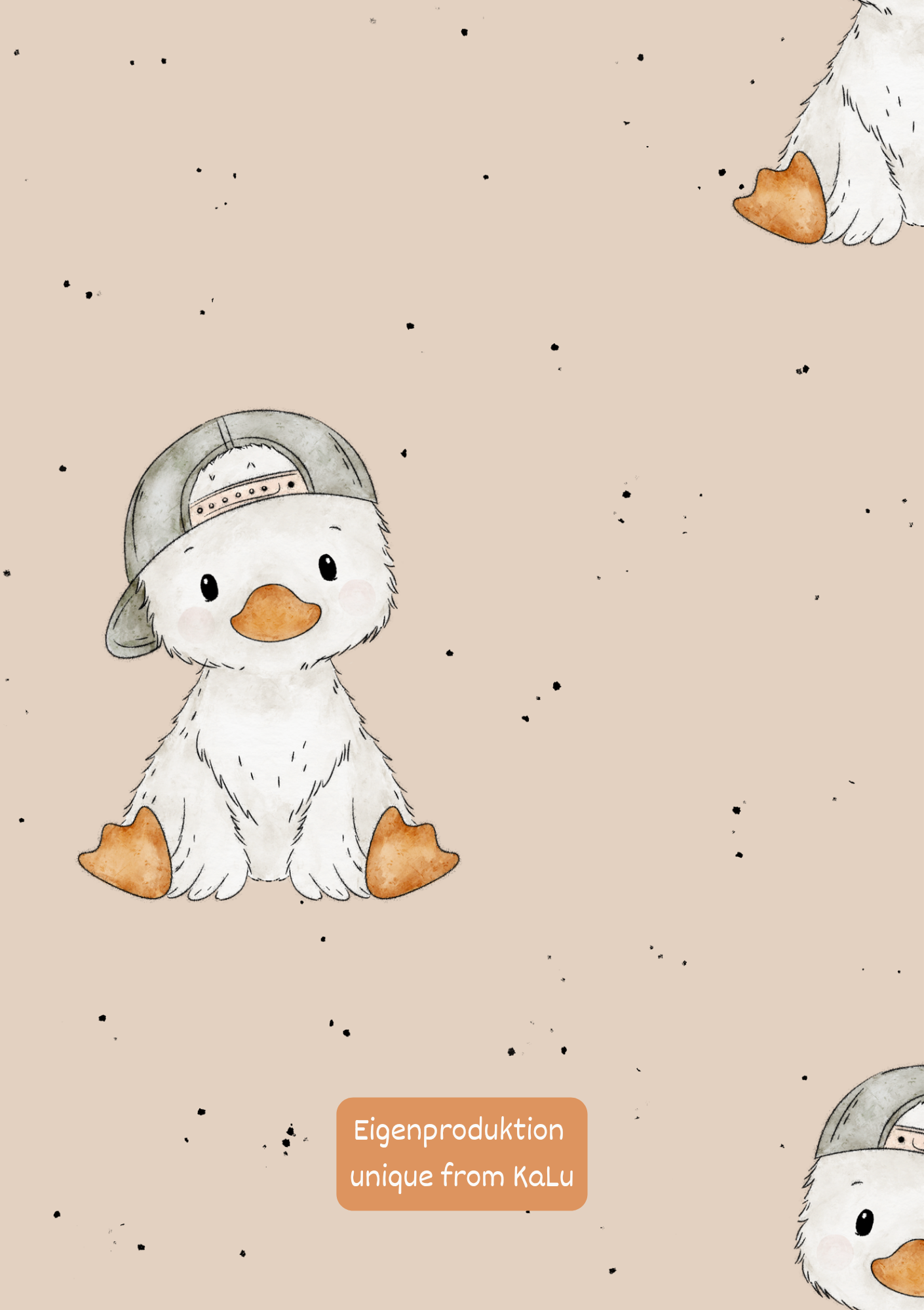 Gans_Denis auf beige Hauptstoff