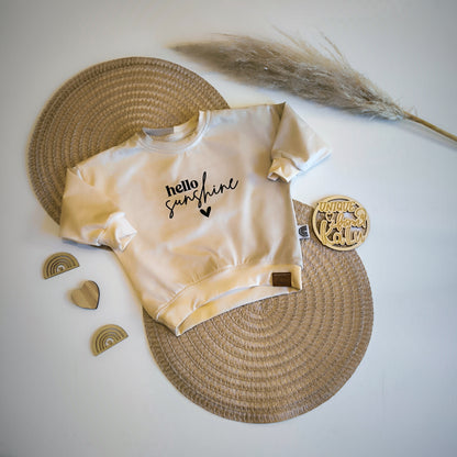 Statement Oversized Sweater mit Plott ab Gr. 56 -146