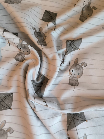 French Terry fliegender Hase