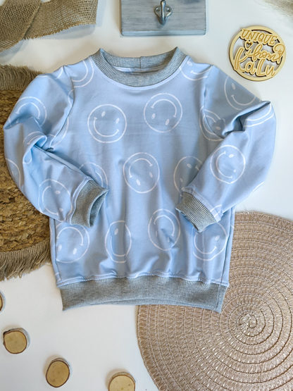 Smiley hellblau