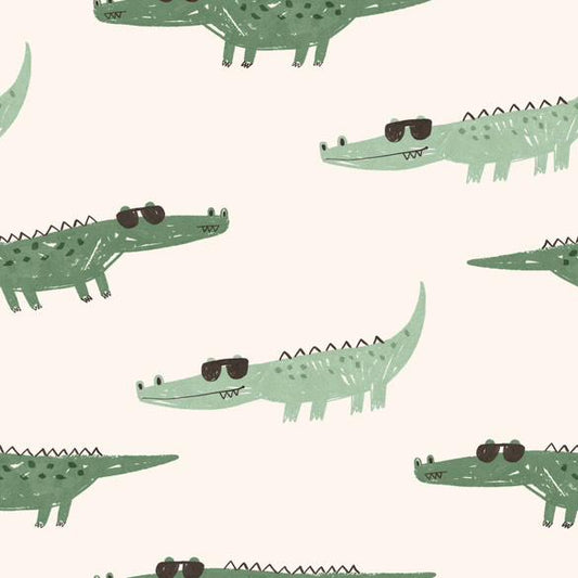 Krokodil mit Sonnenbrille