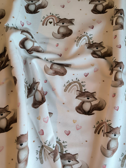 French Terry Regenbogenfuchs