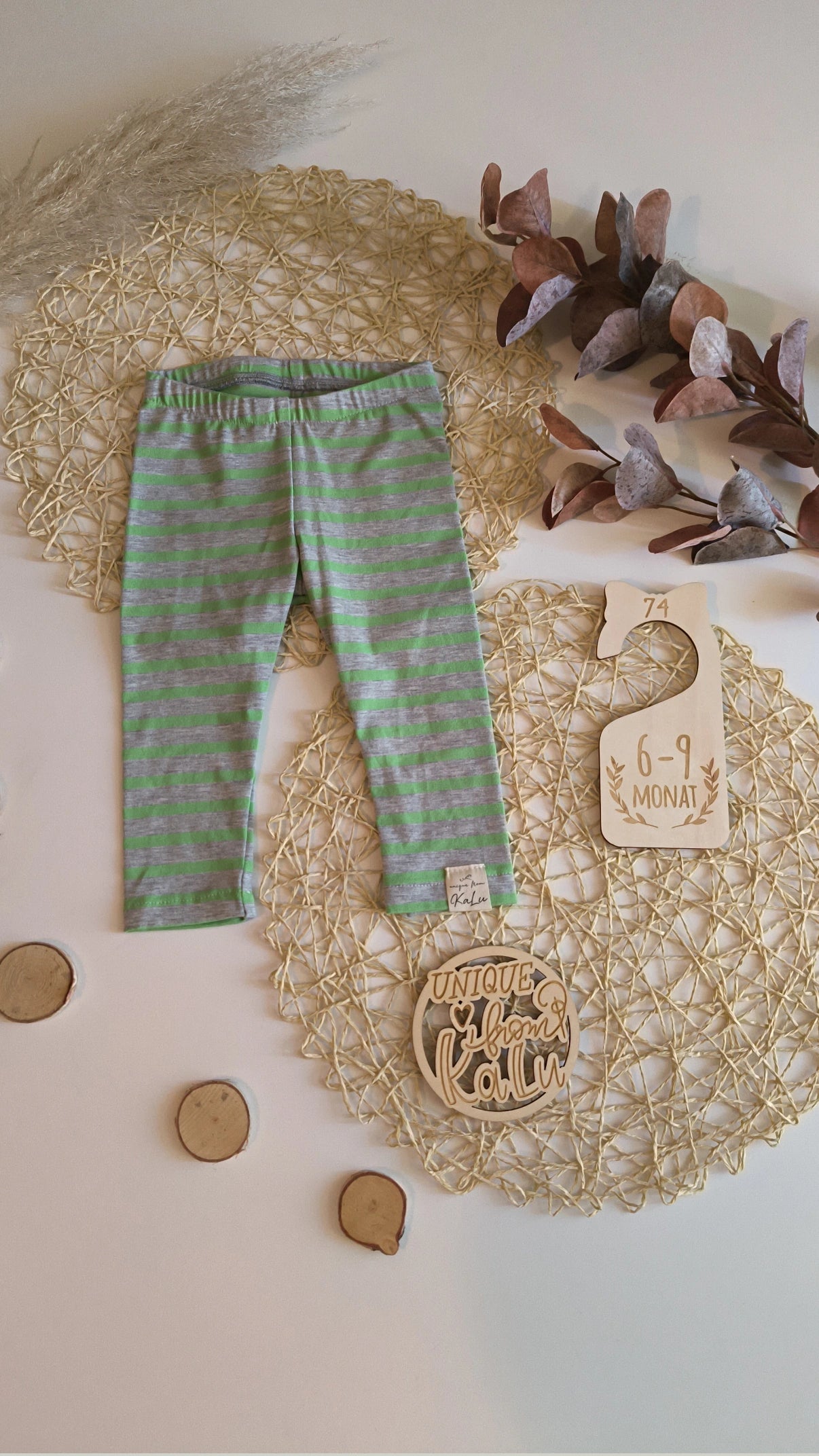 Leggings gestreift gr 74