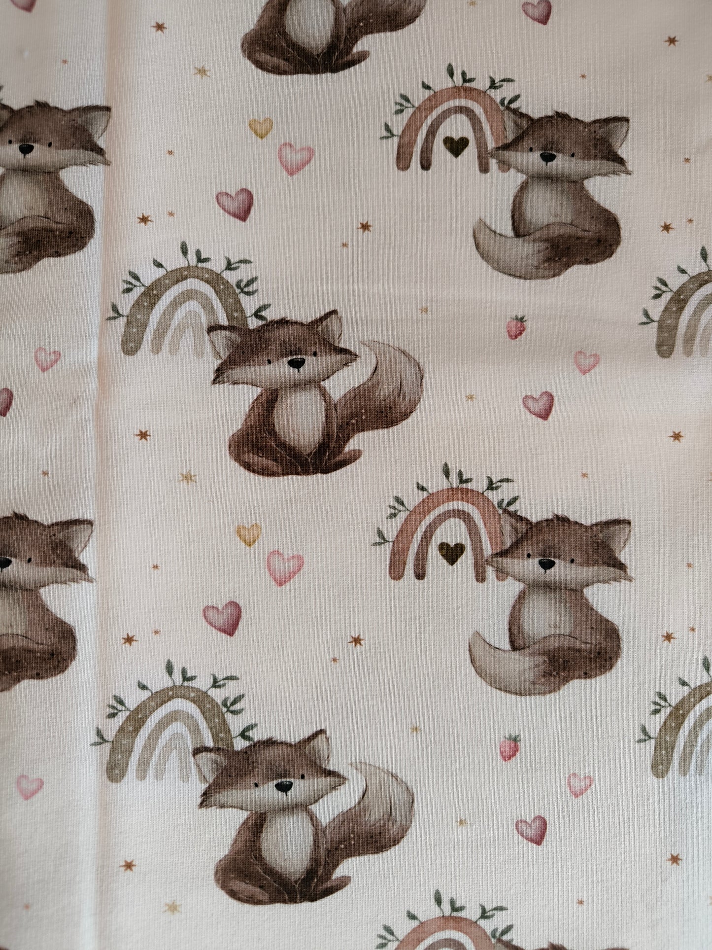 French Terry Regenbogenfuchs