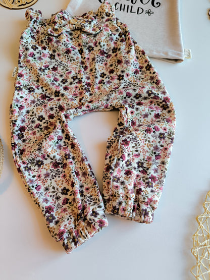 Set aus Paperbag-Pants und Statement T - Shirt ab Gr. 56 - 104