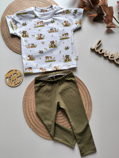 Set Outfit kurzes Shirt und Leggings ab Gr. 62