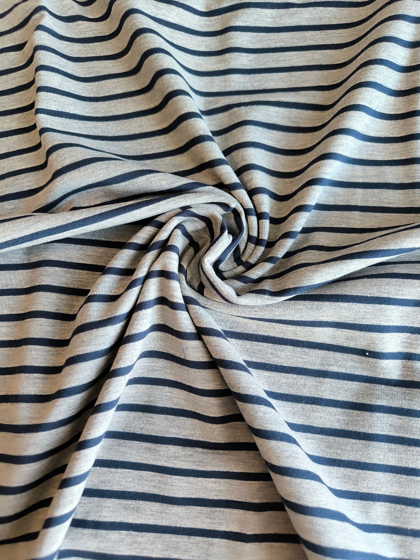 Jersey blau Grau gestreift