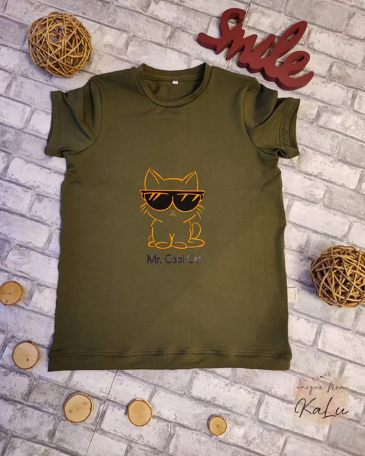 Basic T*ee  T - Shirt mit Plott oder Bügelbild ab Gr. 62