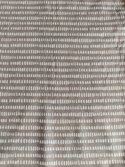 Jersey beige Mini Striche auf Braun