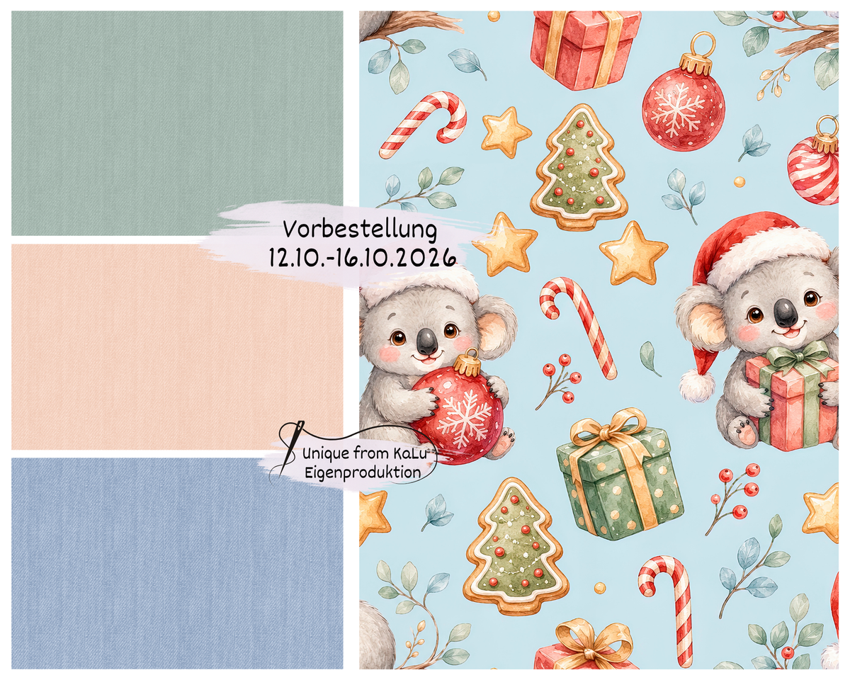 Weihnachtlicher Koala mit kombi