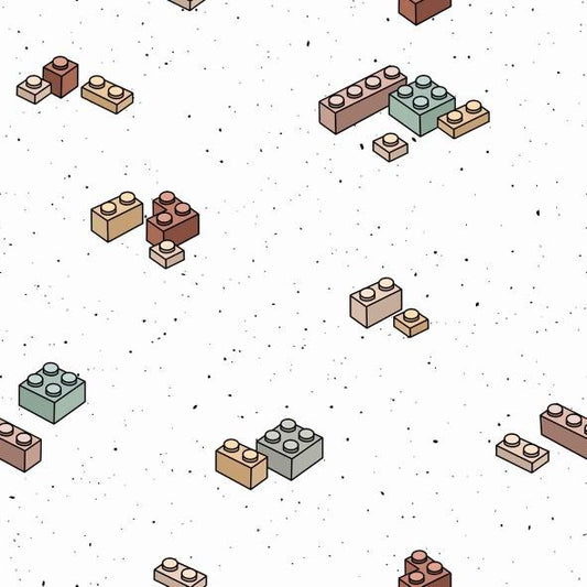 Bausteine auf Konfetti