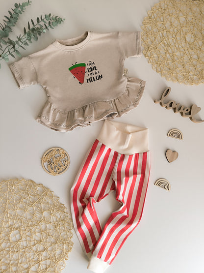 Set aus Volantshirt und Leggings ab Gr. 80