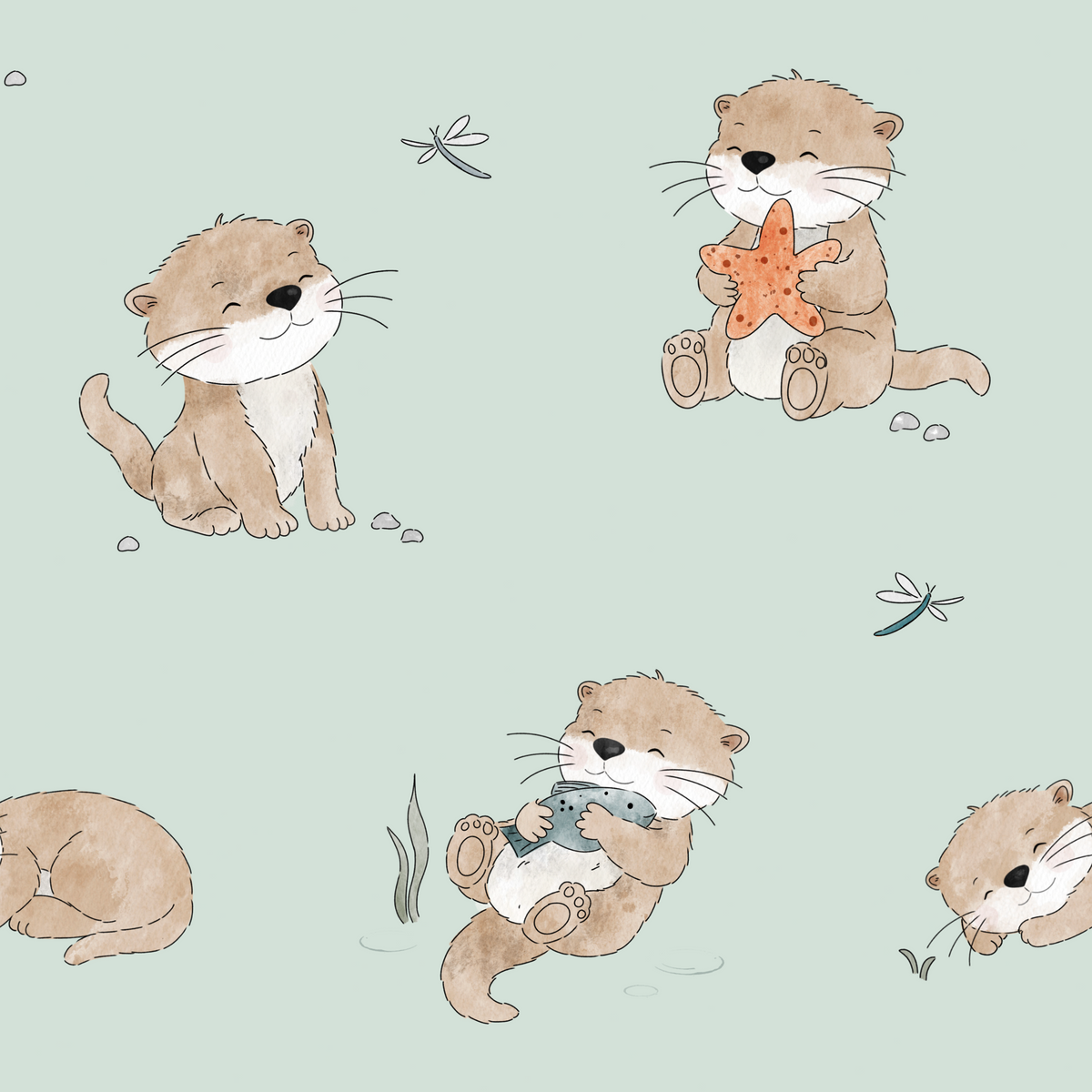 Verspielter Otter