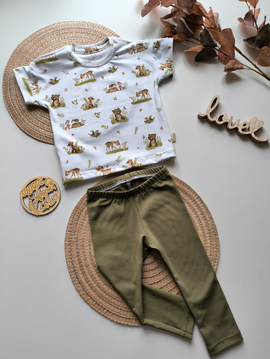 Set Outfit kurzes Shirt und Leggings ab Gr. 62