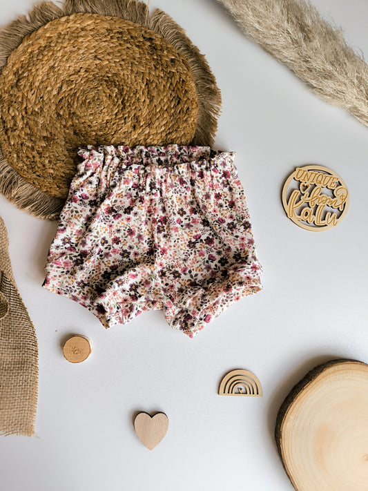 Kurze Mädchen Hose aus Rib Jersey ab gr. 56 - 140