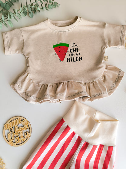 Set aus Volantshirt und Leggings ab Gr. 80