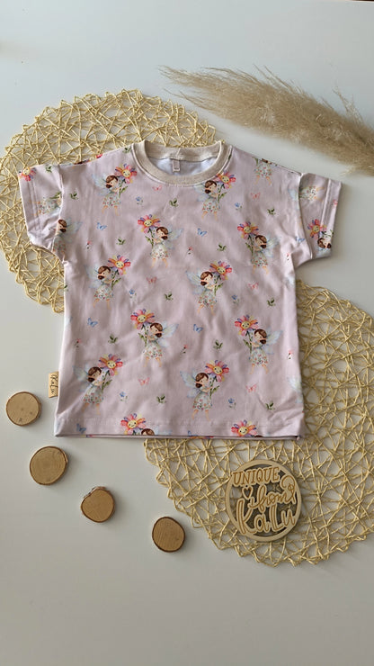 T-Shirt mit Fee und Blume gr.104
