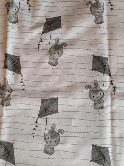 French Terry fliegender Hase