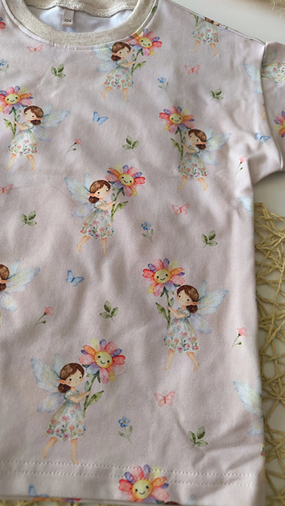 T-Shirt mit Fee und Blume gr.104