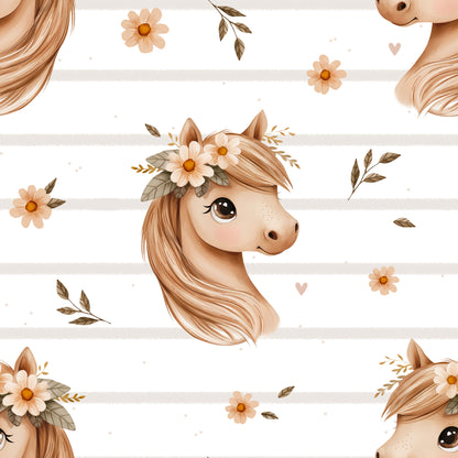 Pferd mit Blume 7