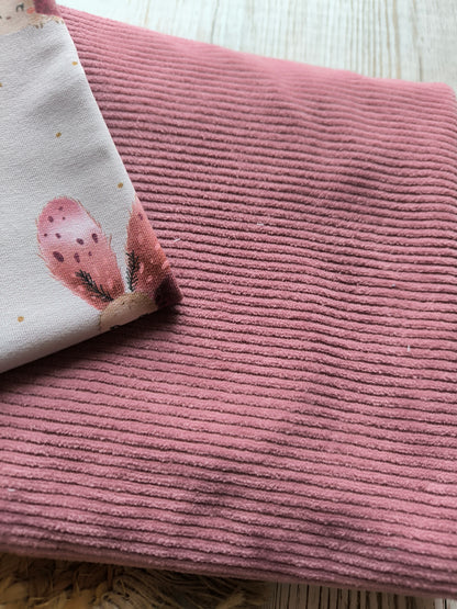 French Terry mit süßen Schmetterlingsmotiven und Kombistoff