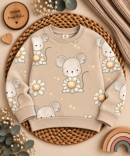 Maus mit Blume