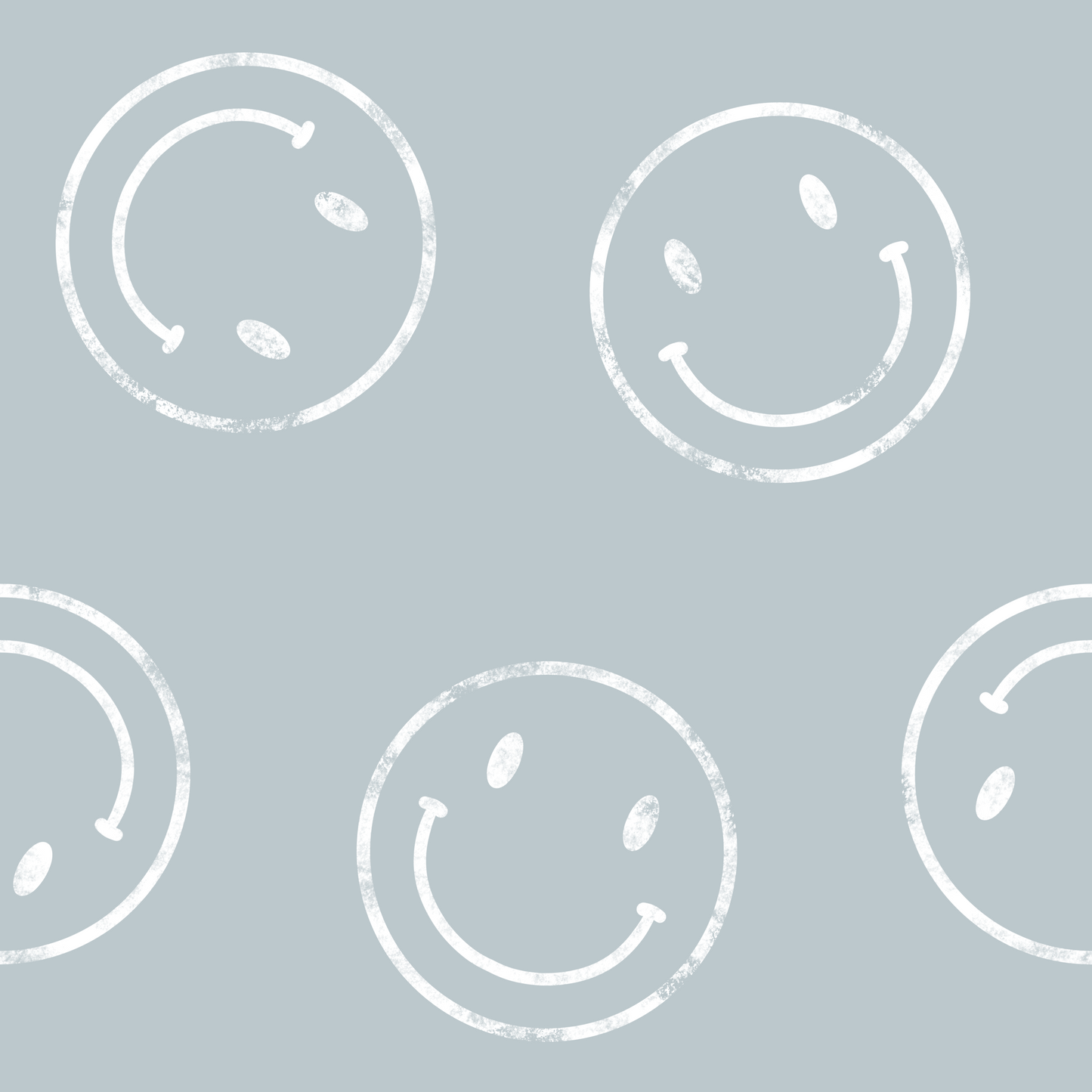 Smiley hellblau
