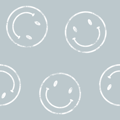Smiley hellblau