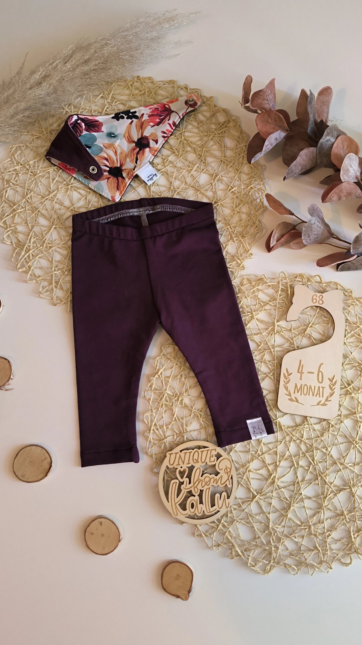 Leggings mit Wendehalstuch gr. 68