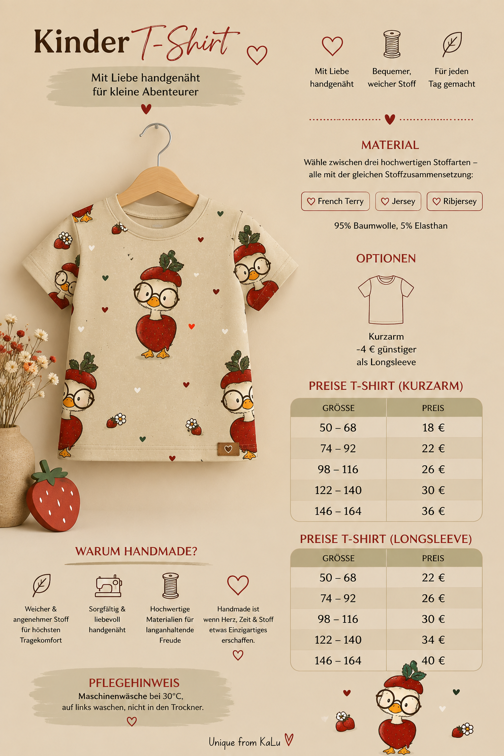 Erdbeergans Basic T - Shirt