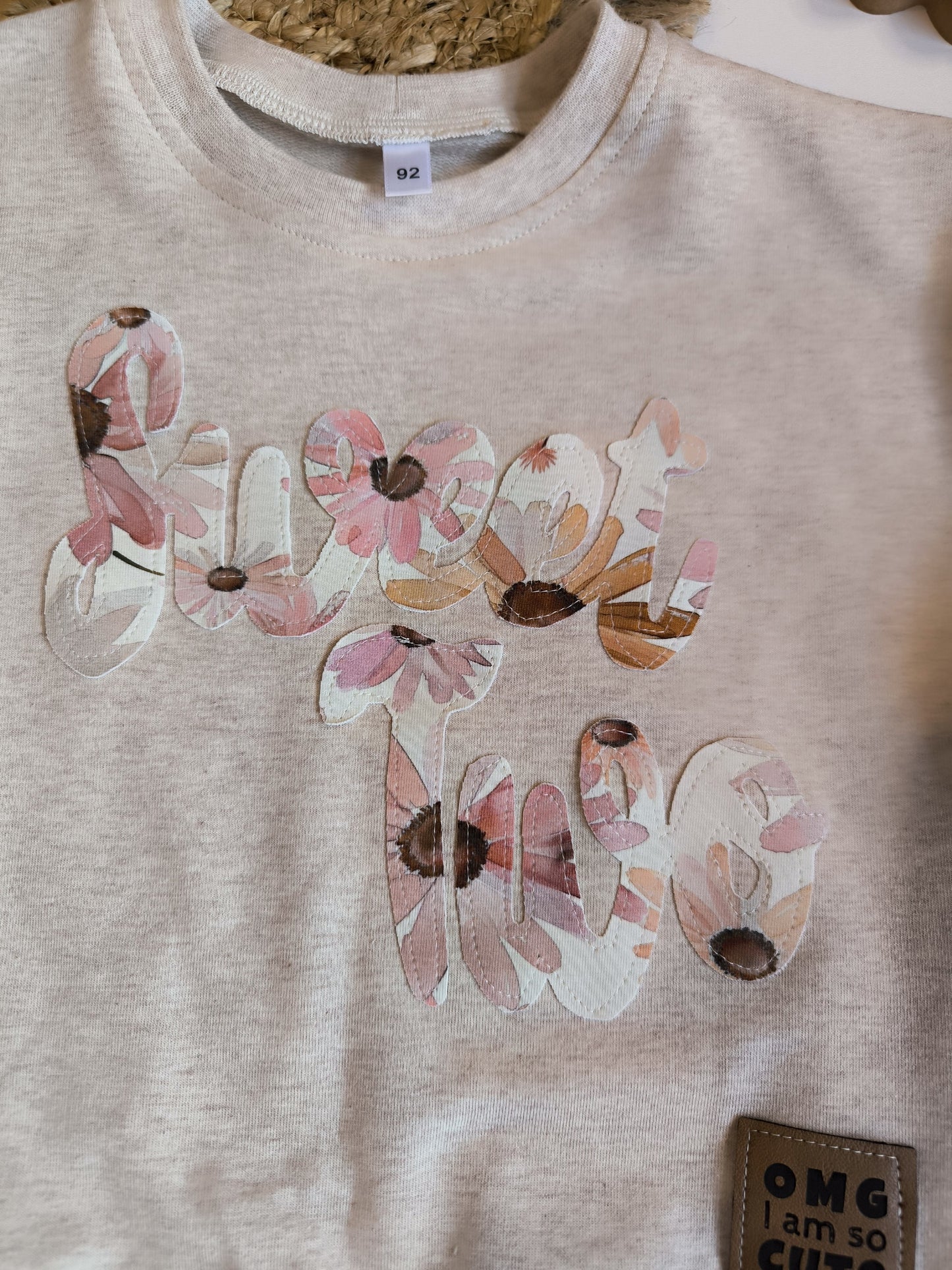 Geburtstagssweater mit Applikation ab gr. 56 - 140