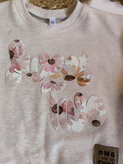 Geburtstagssweater mit Applikation ab gr. 56 - 140