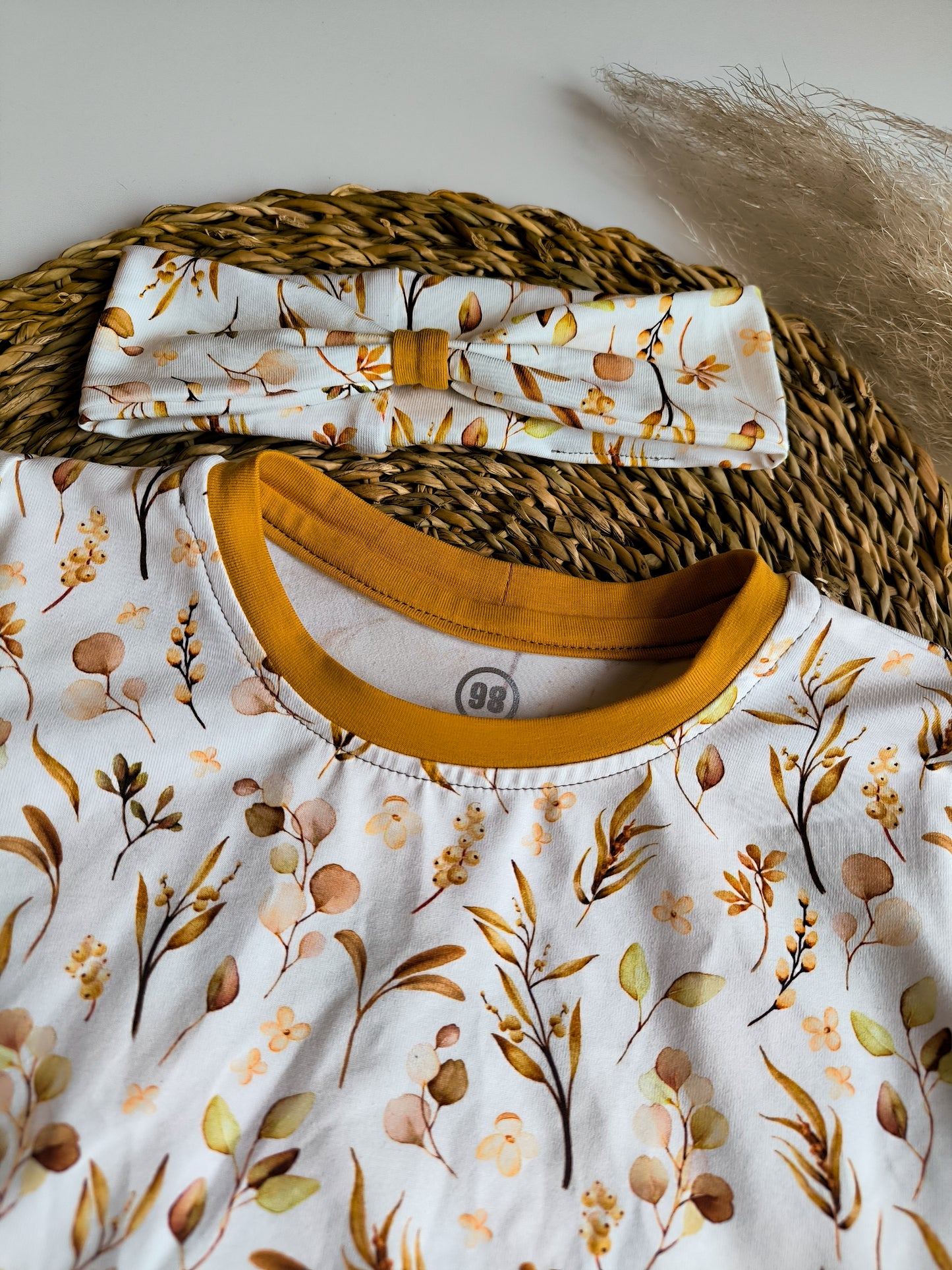 Sweater aus Jersey mit passendem Haarband ab Gr. 56 - 146