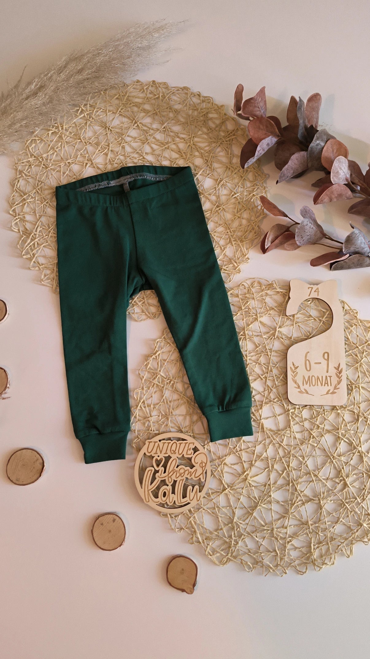 Leggings mit Bündchen gr 74